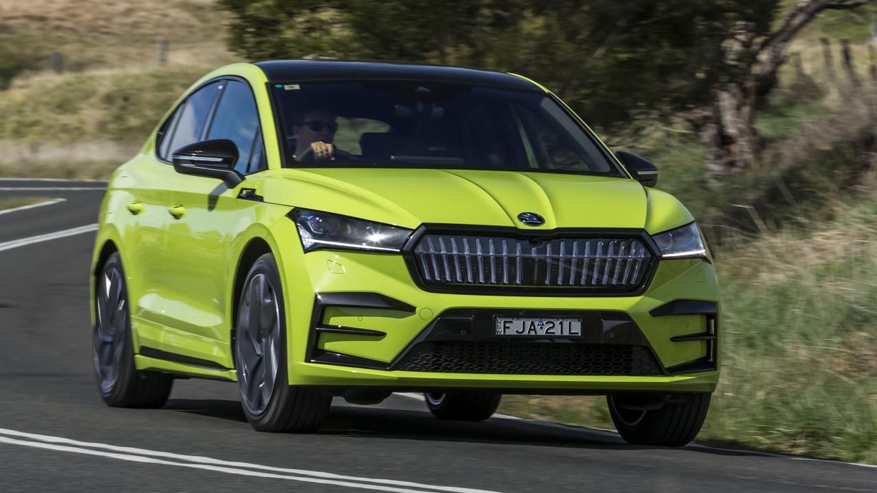 The Skoda Enyaq RS has crisp styling. Photo: Supplied