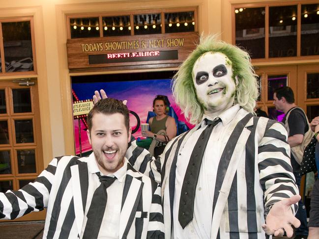 Mike Gambaro  on the Green Carpet for the Queensland Premiere of ÃBeetlejuiseÃ at Warner Brothers Movie World on the Gold Coast.Picture: Glenn Campbell