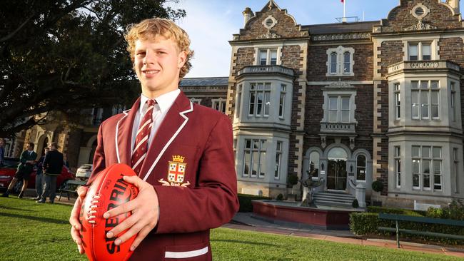 Prince Alfred captain Harry Tunkin is looking forward to leading the side this year as it looks for back-to-back titles. Picture: Russell Millard