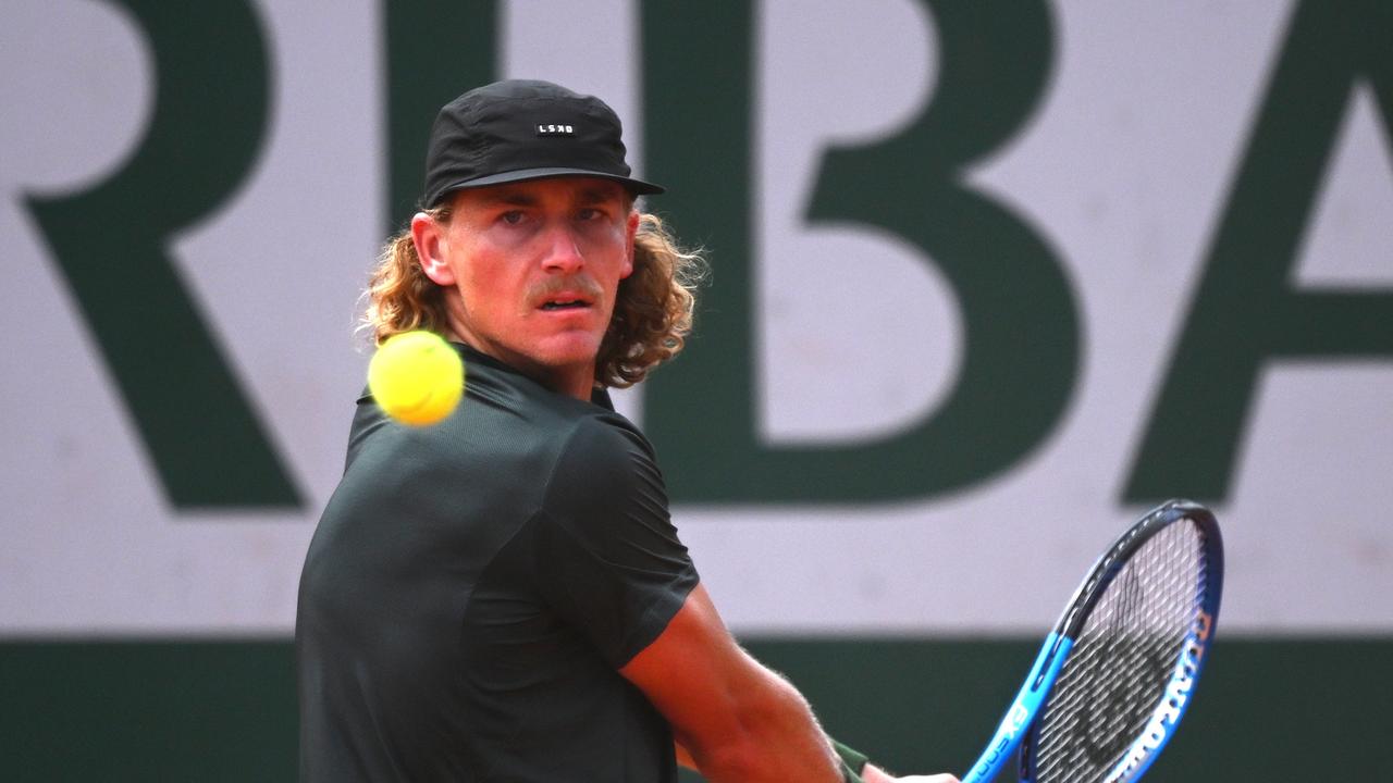 Purcell playing singles at this year’s French Open. (Photo by Clive Mason/Getty Images)