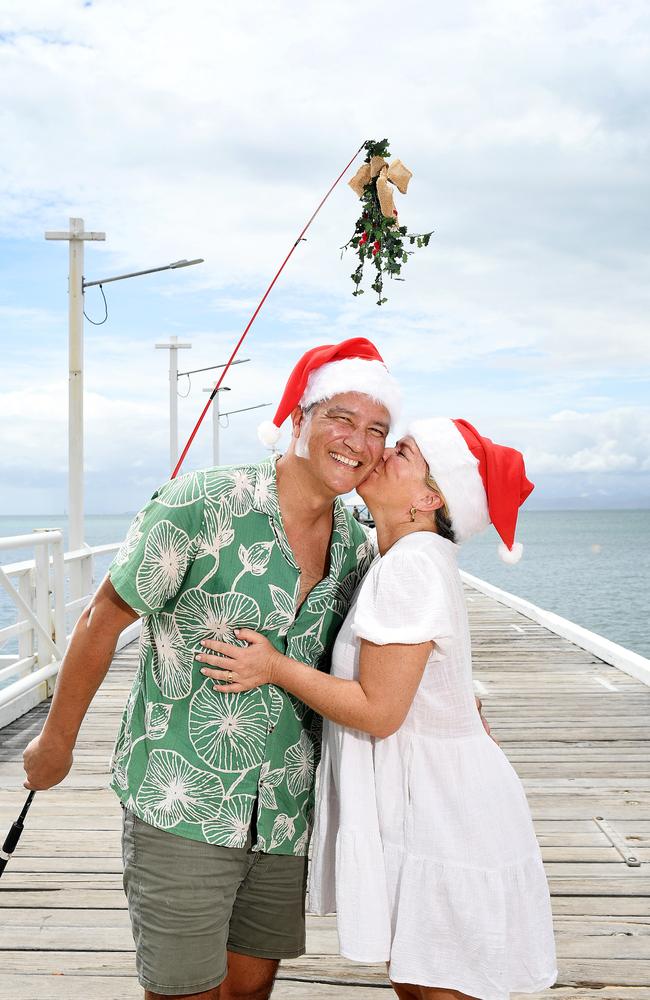 Magnetic Island locals Kahu Lewis-Clarke and Juniper Wilkinson will be spending Christmas Day on Magnetic Island and say they wouldn't want to be anywhere else. Picture: Shae Beplate.