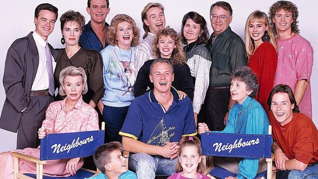 The cast of Neighbours in 1987.