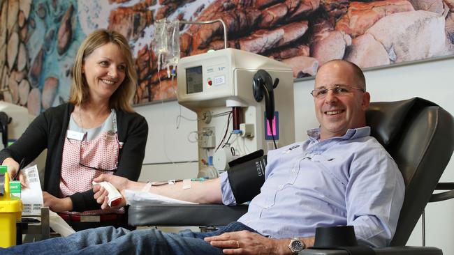 Warwick Butt has recovered from COVID-19 and is now donating plasma to help with a possible treatment for other patients. Picture: David Swift