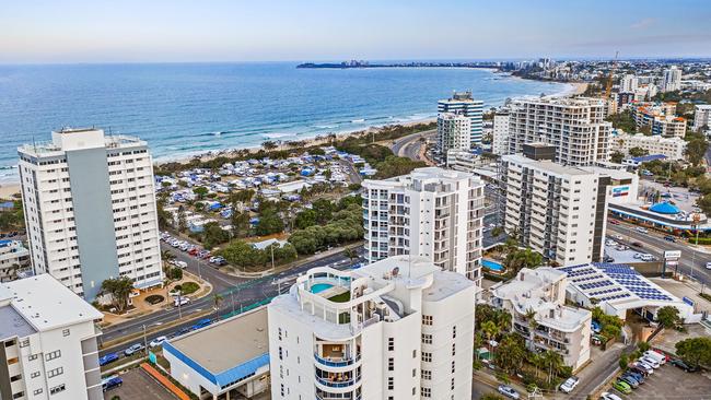 The penthouse owned by Keith and Glenda Drake in Maroochydore, at Melrose on Fifth.