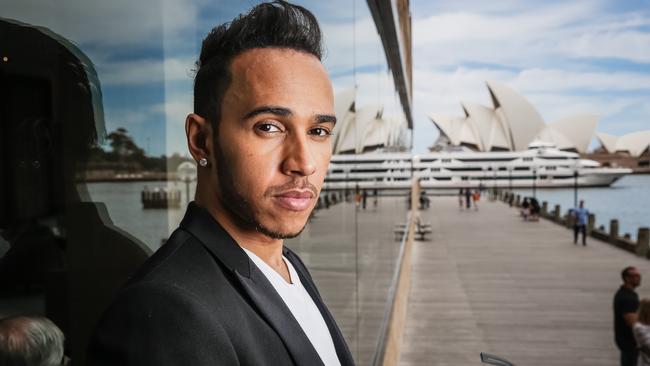 Posing in Sydney after winning the Australian Grand Prix. Picture Craig Greenhill