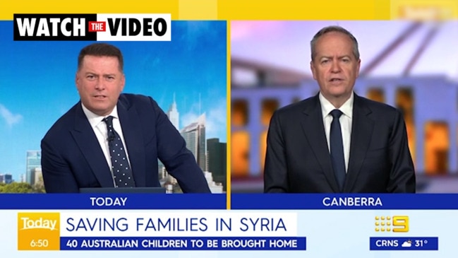 Karl Stefanovic clashes Bill Shorten over Islamic State brides (TODAY)