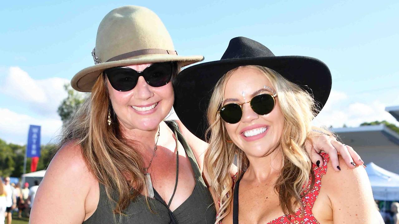 Dani Murray and Amanda Wiperi at Groovin the Moo, Sunshine Coast 2023. Picture: Patrick Woods.