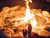 Unattended campfire destroys caravan and small boat