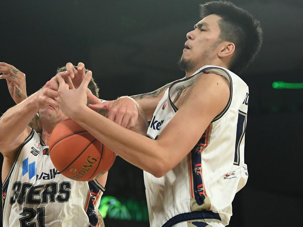 Young gun Kai Sotto caught the eye for the Sixers. Picture: Getty Images