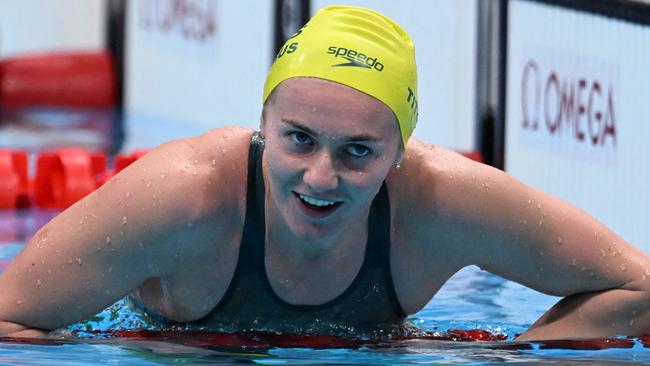 Ariarne Titmus was simply too good for her rivals in the 200m free. Picture: AFP