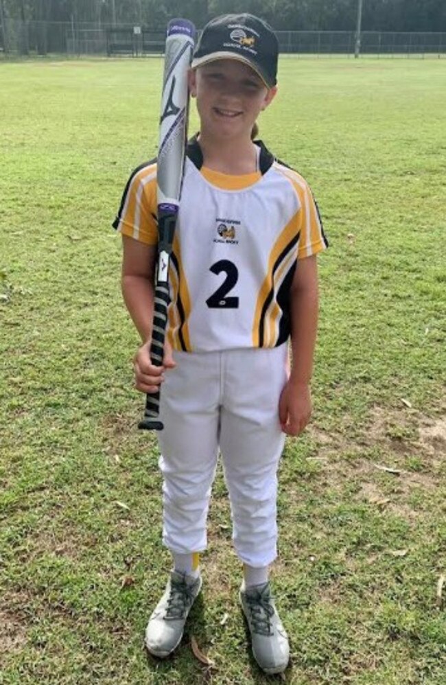 Emilee Hill in her first Capricornia rep team.