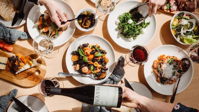 A spread of fare at Longview Vineyard. Picture: Meaghan Coles/Now And Then Photography