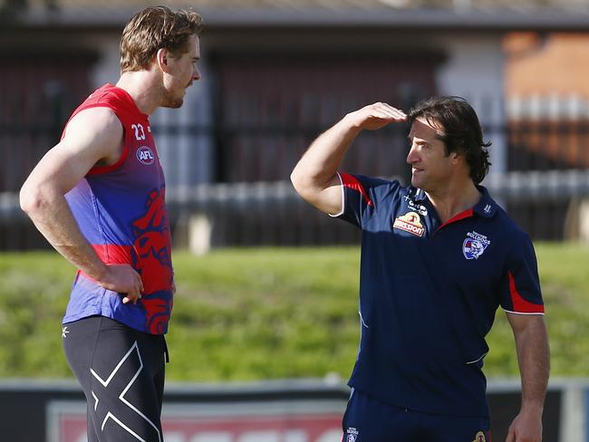 Roughead thought he was still playing with his old club the Bulldogs under former coach Luke Beveridge. Picture: Michael Klein