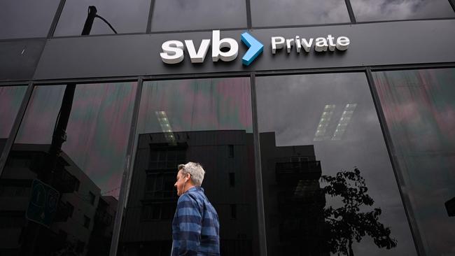 The collapse of Silicon Valley Bank this month spooked global markets. Picture: AFP