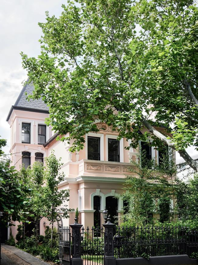 The refreshed exterior of the 1870s mansion. Picture: Sharyn Cairns