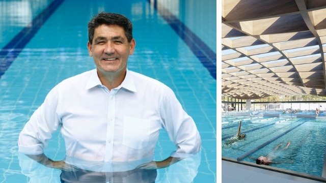 It's back on: Parramatta Liberal MP Geoff Lee has said the pool will now be controlled by the State Government until construction is complete.