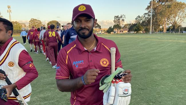 Sunshine Heights new recruit Sameera Sadamal following his first game for the club.