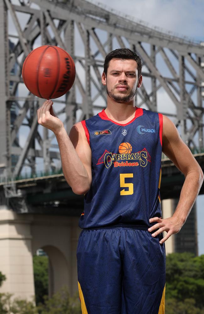 Brisbane Bullets player Jason Cadee in this Brisbane Capitals uniforms, Brisbane. Photographer: Liam Kidston.