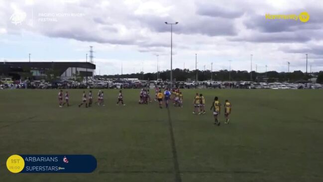 Replay: Qld Barbarians v AU Superstars (U12) - Pacific Youth Rugby Festival Day 3