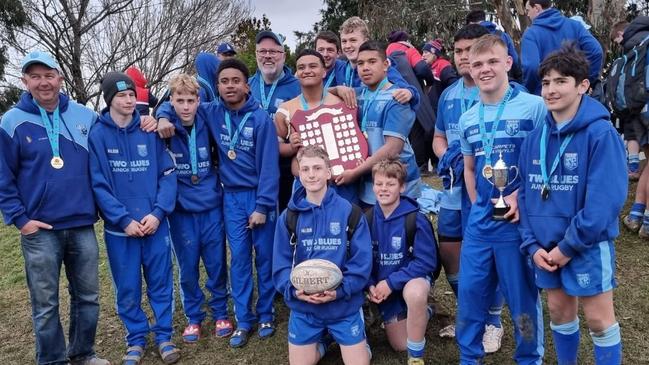 The winning Two Blues junior side at state championships. Pic: Supplied.