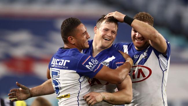 Brenko Lee (right) endured a difficult stint at the Bulldogs, a period during which he had to care for his sick grandmother, who lost her battle with diabetes last year.