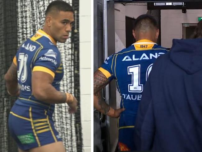 Ofahengaue has had a nightmare Eels debut. Photo: Fox Sports