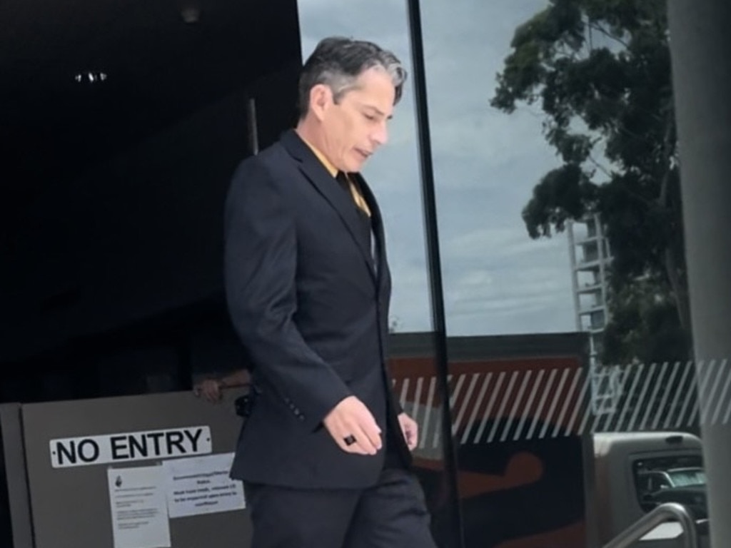 Frederick James Bishop leaves the Maroochydore Court House.