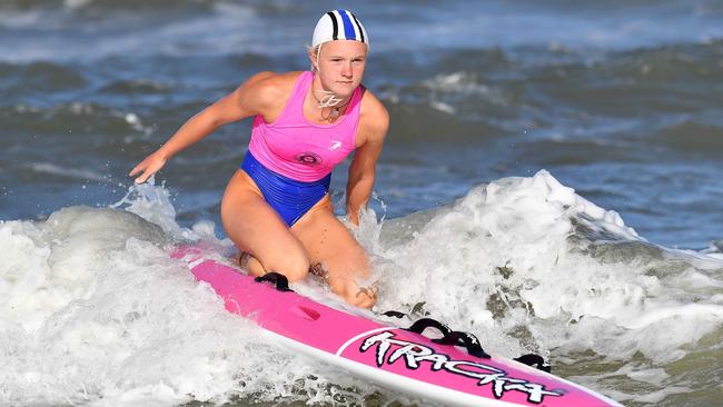 Star nipper Britt Ackerley is looking forward to the Queensland Youth Surf Life Saving Championships. Picture: Patrick Woods.