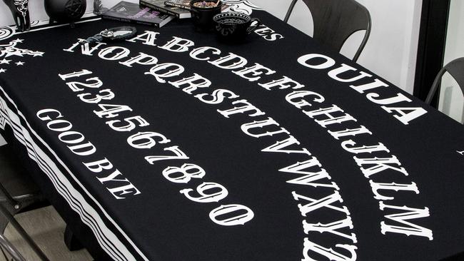 The Ouija tablecloth. Picture: Supplied