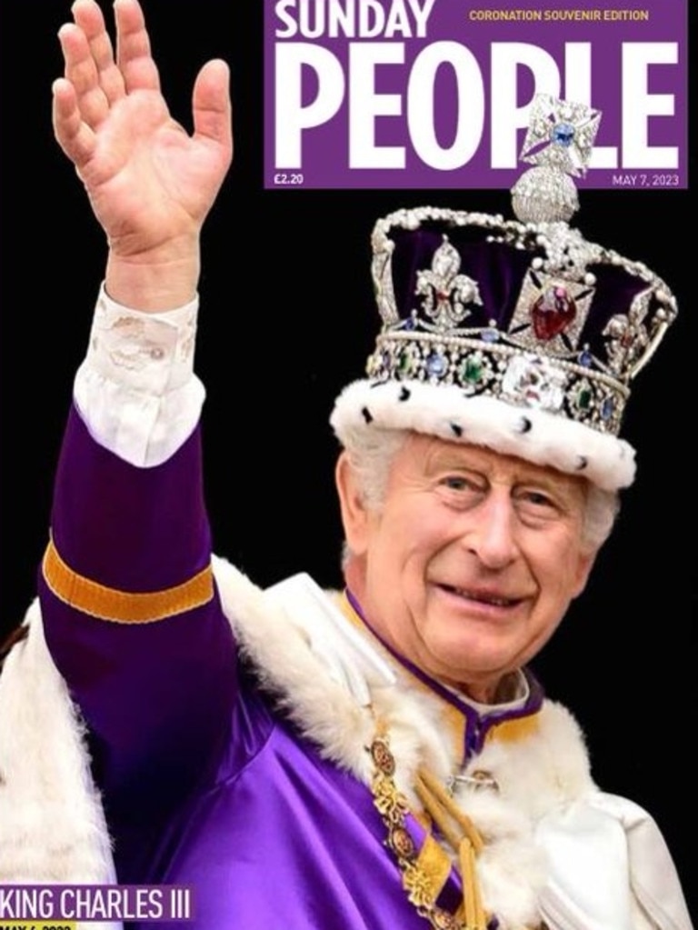 Sunday People had a splash of purple in their front page.