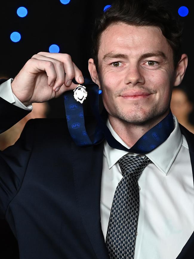 Lachie Neale, from the small town of Kybybolite in the state’s South-East, is the runaway winner of this year’s Brownlow Medal. Picture: Quinn Rooney/Getty Images