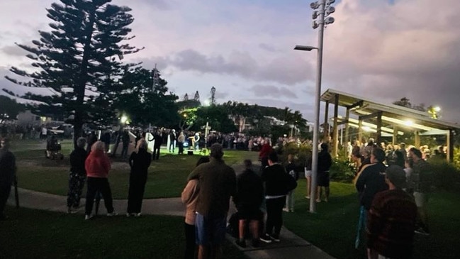 Rainbow Beach Anzac Day dawn service 2022.