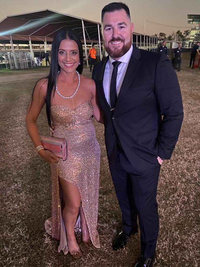 Carol and Rhys Cain enjoy the 2022 Darwin Cup Gala Ball. Picture: NT News