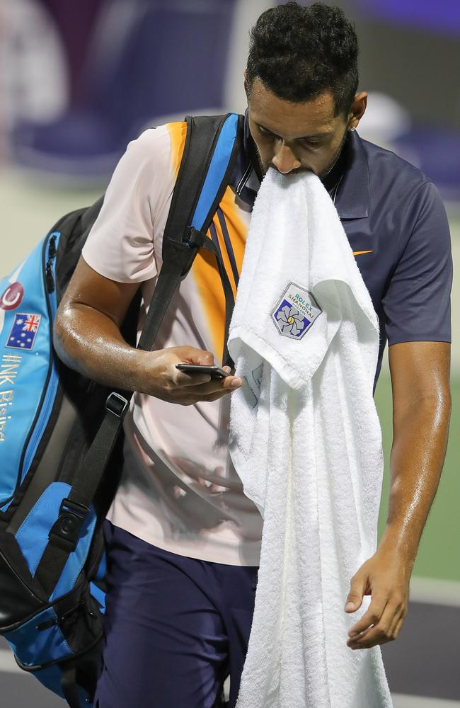 Nick Kyrgios continued his Shanghai nightmare with a first-round exit.