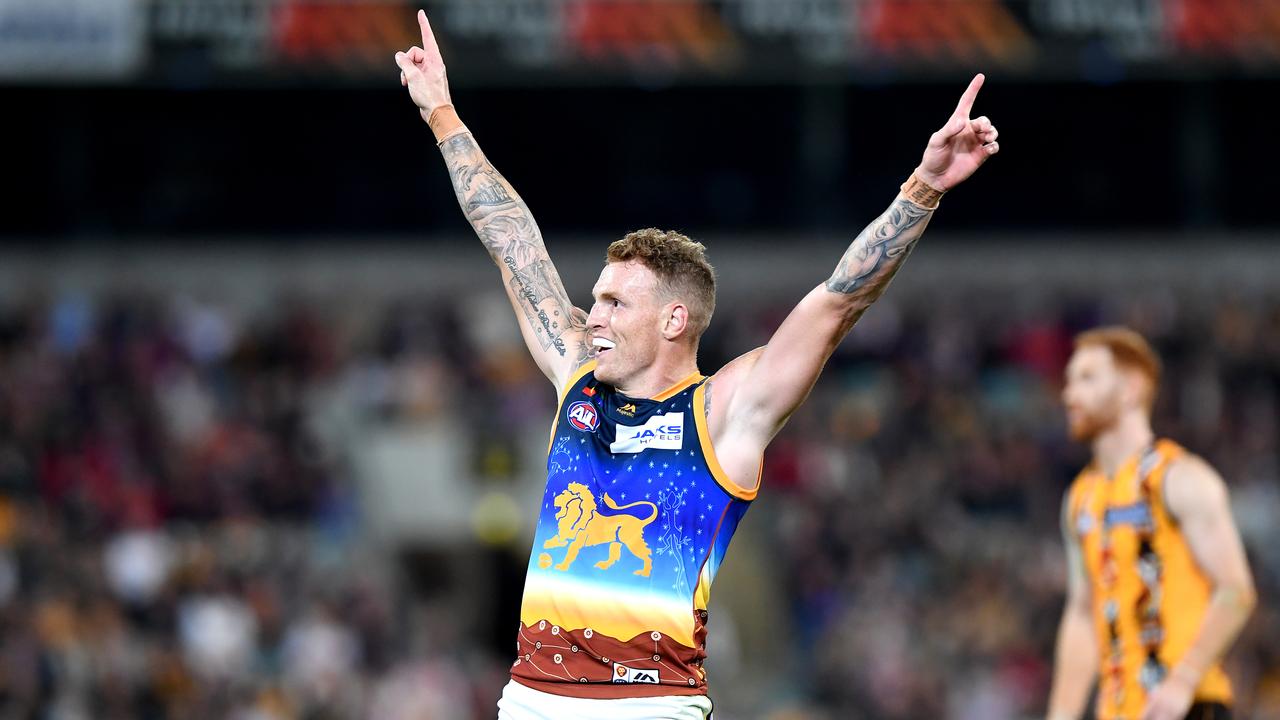 Brisbane is 7-4 after coming back to knock off Hawthorn. (Photo by Bradley Kanaris/AFL Photos/Getty Images)