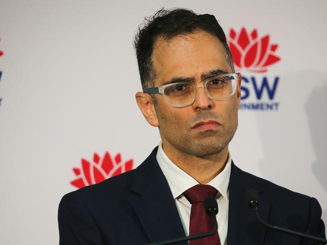 SYDNEY, AUSTRALIA : NewsWire Photos JUNE 18 2024: Treasurer Daniel Mookhey addresses the media in a press conference to deliver the NSW Budget 2024-25 budget at Martin Place in Sydney. Picture: Newswire / Gaye Gerard