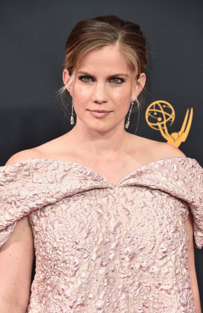 Anna Chlumsky is pretty in pastel pink at the Emmys ... but some viewers were not impressed by her frock. Picture: Alberto E. Rodriguez/Getty Images