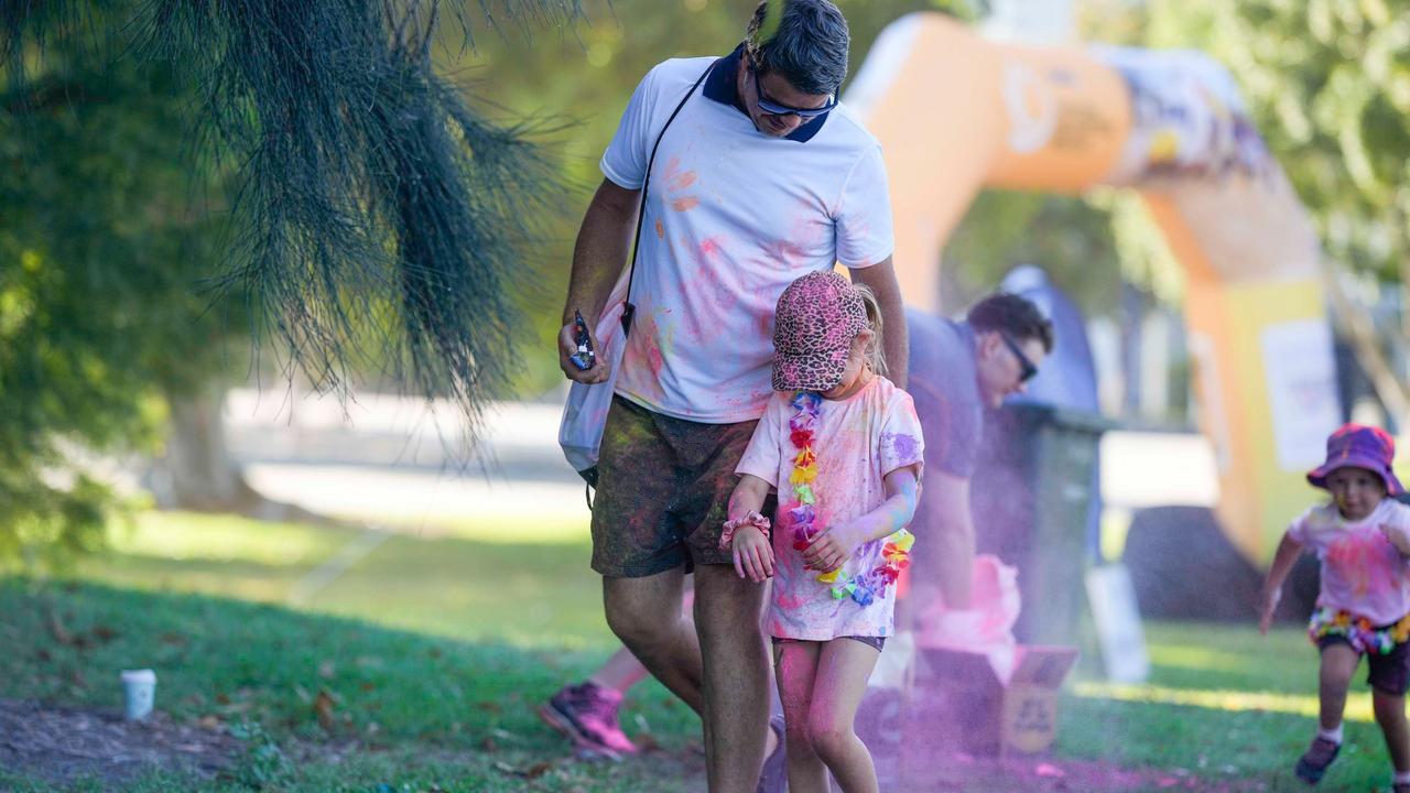 Photos from Cherryandjun Photography of the 2023 Gladstone Colour Me Capricorn fun run for the RACQ CapRescue.