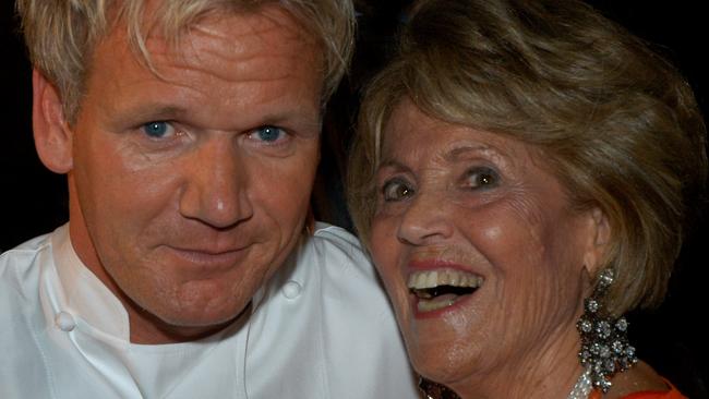 Chef Gordon Ramsay and Lillian Frank.