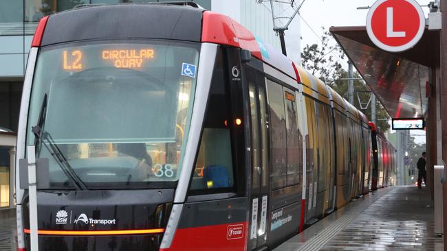 The cost of Sydney’s Light Rail service is now up past $3 billion. Picture: John Grainger