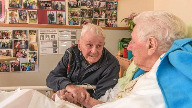 TIME TOGETHER: Keith and Roma Zietsch will celebrate their 70th wedding anniversary later this year. Picture: Adam Hourigan