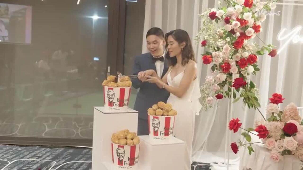 Sydney couple tie the knot with $80k KFC themed wedding