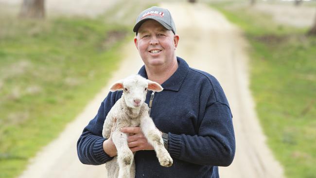 Scott Young, Ferleigh Park operator and VFF livestock group vice president, uses agronomists and lots of data to inform decisions on his cropping and prime lamb operation. Picture: Zoe Phillips