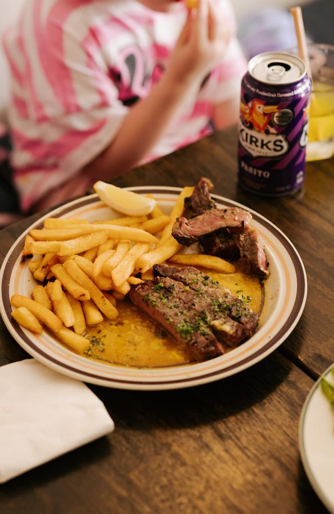 The steak is one of Lost Cat’s bestsellers. Picture: Andrew Clarke