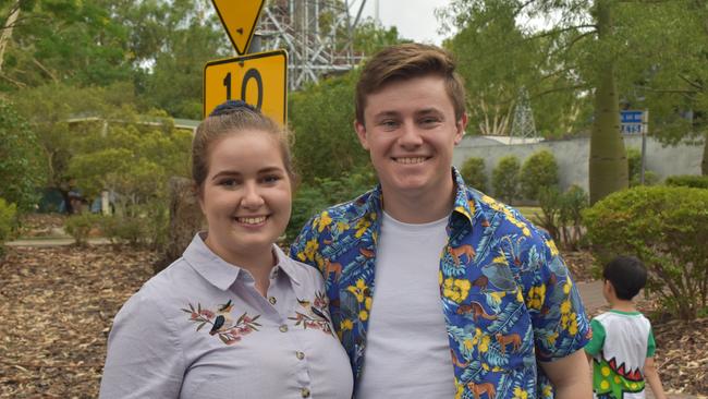 Georgina and John at the Great Australian Bites Australia Day event 2023. Picture: Chloe Cufflin.