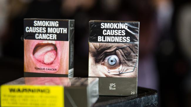 Australian cigarette and smoking packaging. Picture: NewsWire