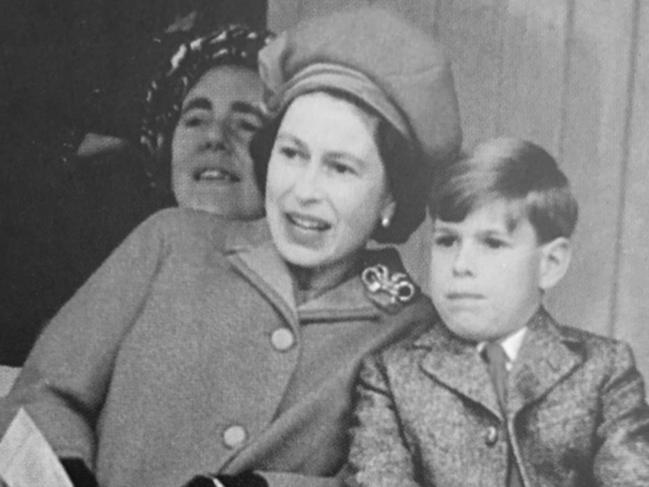 Prince Andrew at Balmoral with his mother Queen Elizabeth.