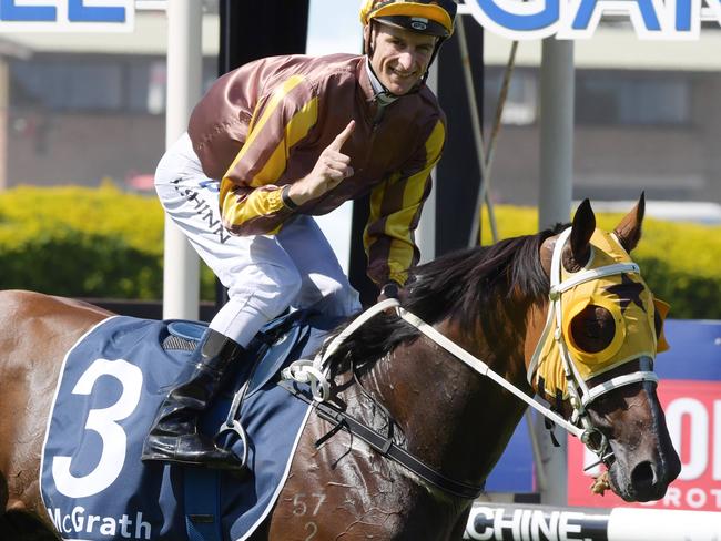 Race 5 - 3:00PM MCGRATH ESTATE AGENTS SKY HIGH STAKES (2000 METRES). Winner 'Tavago' ridden by Blake Shinn.