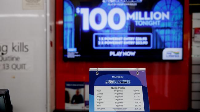 Lottery officials are on the hunt for a mystery Melbourne winner who is now $50m richer. Picture: NewsWire/ Nikki Short