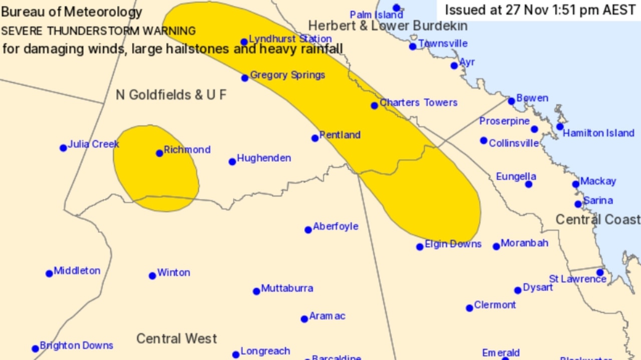 North Queensland Weather: BOM Issues Warning For Inland NQ | Townsville ...